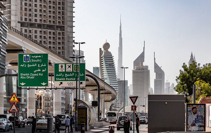 Sheikh Khalifa Bin Zayed Road, Dubai Metro Red Line Dubai