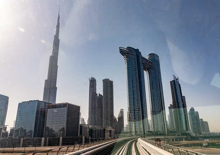 Dubai Metro Red Line, Downtown Dubai Burj Khalifa The Address Sky View