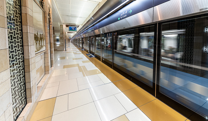 Dubai Metro Green Line: Al Ghubaiba Metro Station Dubai
