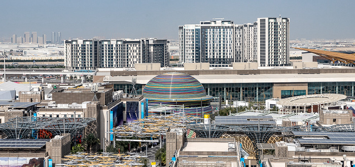 EXPO 2020 Dubai: Blick von Garden in the Sky - Russischer Pavillon Dubai