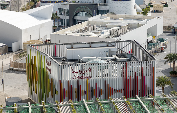 EXPO 2020 Dubai: Blick von Garden in the Sky - Venezolanischer Pavillon Dubai