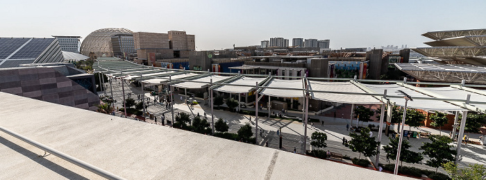 EXPO 2020 Dubai: Blick von der Dachterrasse des Schweizer Pavillons Dubai