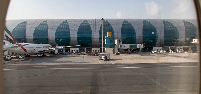 Dubai International Airport 2022-02-02 Flug UAE49 Dubai (DXB/OMDB) - München Franz Josef Strauß (MUC/EDDM)