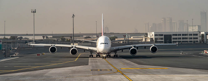 Dubai International Airport 2022-02-02 Flug UAE49 Dubai (DXB/OMDB) - München Franz Josef Strauß (MUC/EDDM)