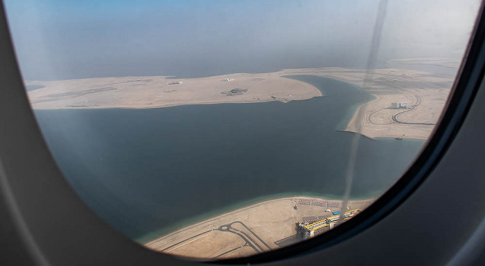 Dubai Deira Island, Persischer Golf 2022-02-02 Flug UAE49 Dubai (DXB/OMDB) - München Franz Josef Strauß (MUC/EDDM) Luftbild aerial photo