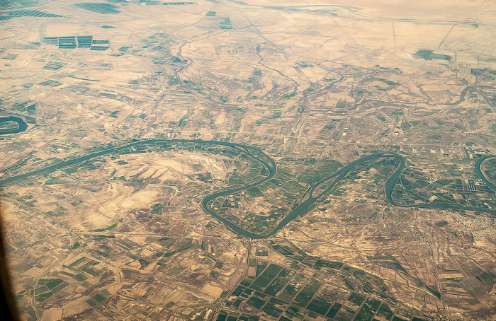 Wasit Governorate - Tigris 2022-02-02 Flug UAE49 Dubai (DXB/OMDB) - München Franz Josef Strauß (MUC/EDDM) Luftbild aerial photo