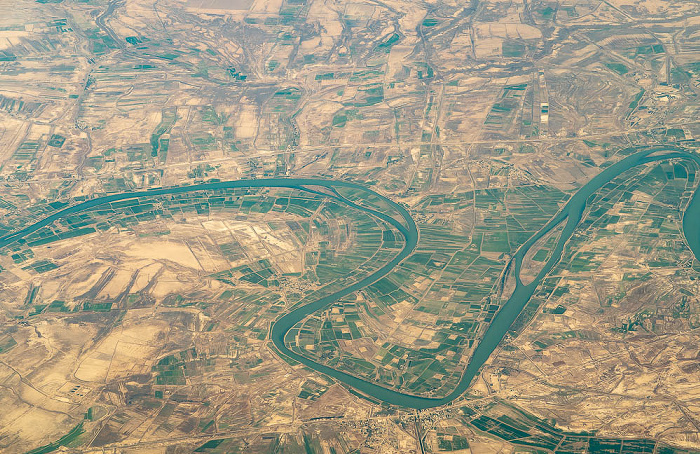 Wasit Governorate - Tigris 2022-02-02 Flug UAE49 Dubai (DXB/OMDB) - München Franz Josef Strauß (MUC/EDDM) Luftbild aerial photo