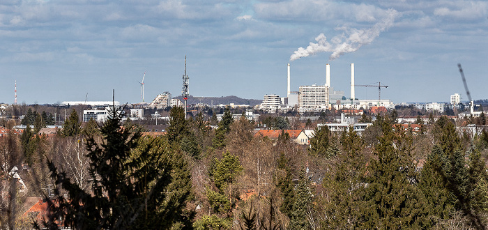 Blick vom Ostparkhügel: Berg am Laim, Bogenhausen München