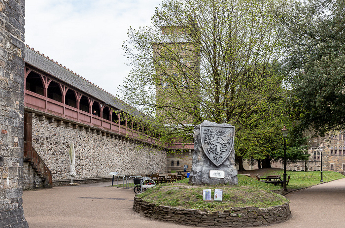 Cardiff Castle: Gareth Bale Monument