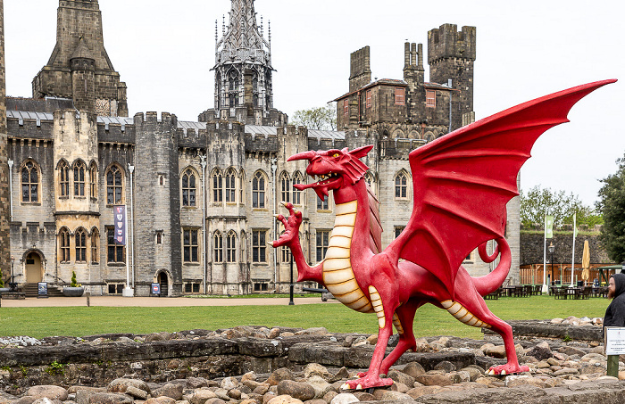 Cardiff Castle: Welsh Dragon (Walisischer Drachen)