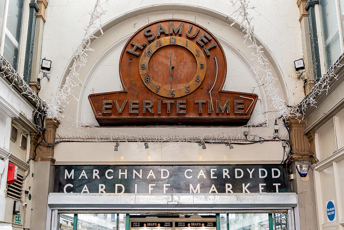 Cardiff City Centre: Eingang zum Cardiff Central Market Cardiff