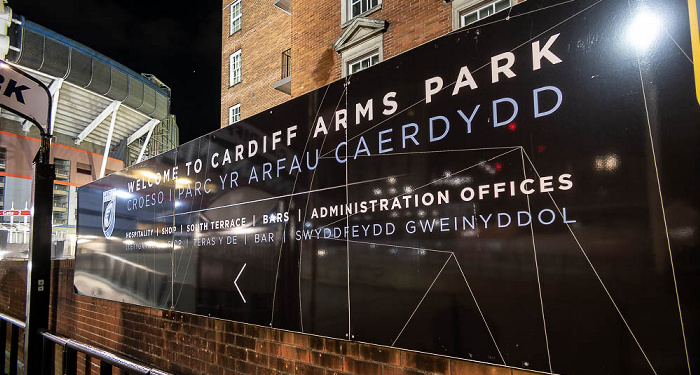 Eingang zum Cardiff Arms Park Cardiff
