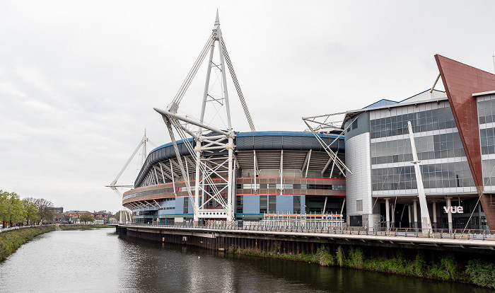 Millennium Stadium (Principality Stadium), River Taff Cardiff