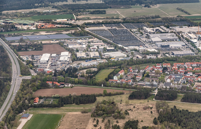 Garching bei München Luftbild aus Zeppelin: Hochbrück