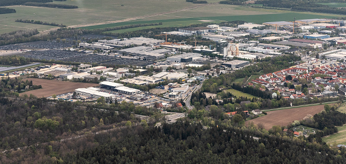 Luftbild aus Zeppelin: Hochbrück Garching bei München