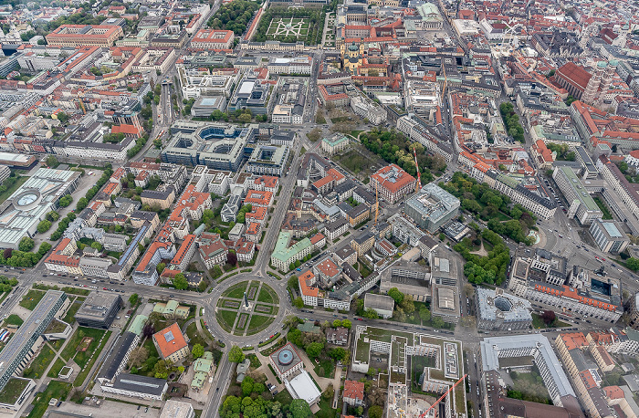 Luftbild aus Zeppelin: Maxvorstadt München