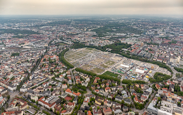 Luftbild aus Zeppelin: Ludwigsvorstadt-Isarvorstadt München
