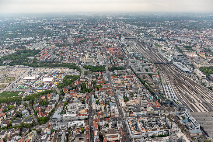 München Luftbild aus Zeppelin: Ludwigsvorstadt-Isarvorstadt / Maxvorstadt