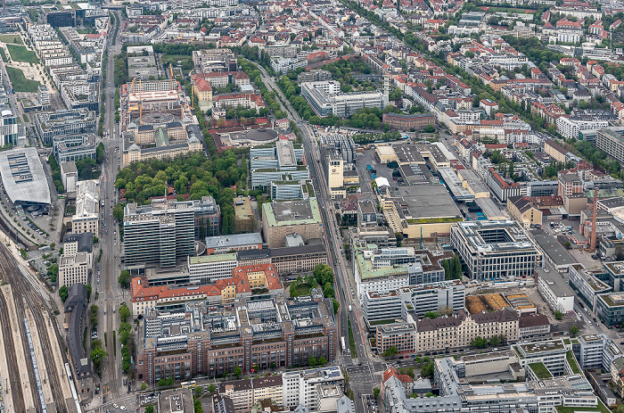Luftbild aus Zeppelin: Maxvorstadt München