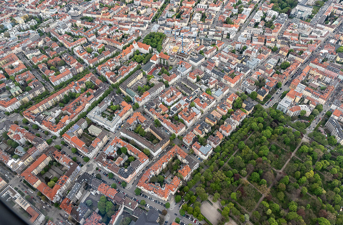 München Luftbild aus Zeppelin: Maxvorstadt