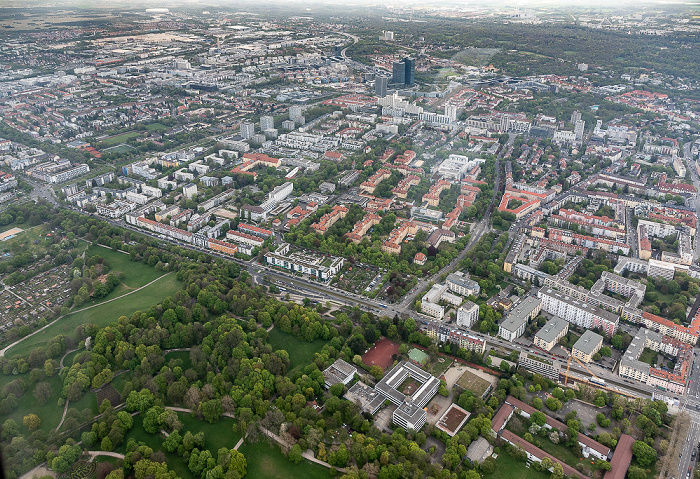 Luftbild aus Zeppelin: Schwabing-West / Schwabing-Freimann München