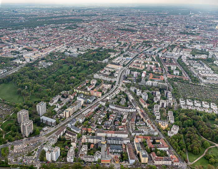München Luftbild aus Zeppelin: Schwabing-West / Schwabing-Freimann