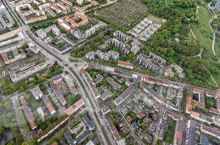 München Luftbild aus Zeppelin: Schwabing-West