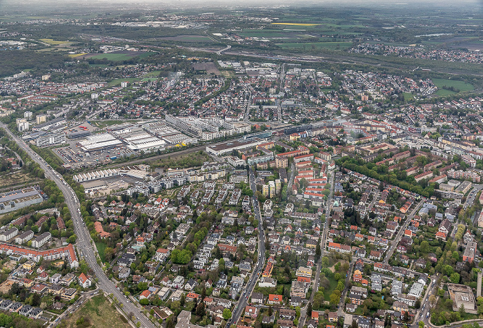Luftbild aus Zeppelin: Moosach München