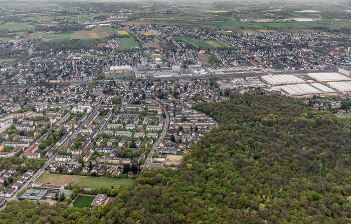 Luftbild aus Zeppelin: Allach-Untermenzing München