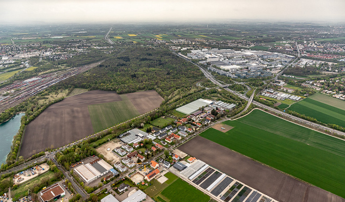 Luftbild aus Zeppelin: Feldmoching-Hasenbergl München