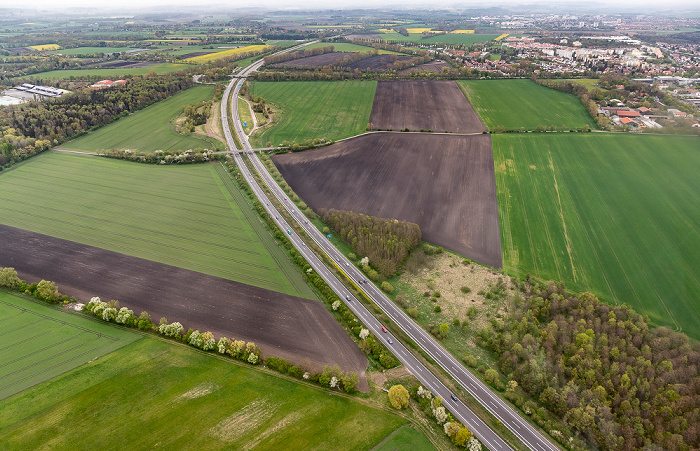 Luftbild aus Zeppelin: Bundesautobahn A 92 Oberschleißheim