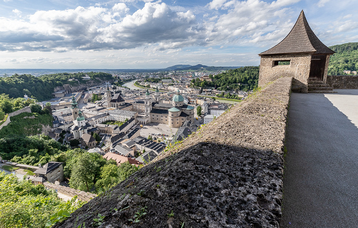 Salzburg Festung Hohensalzburg: Große Kuenburgbastei Altstadt Mönchsberg