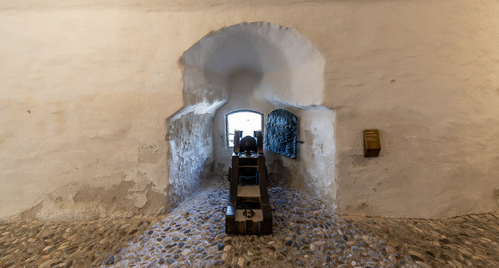 Salzburg Festung Hohensalzburg: Feuergang (Geschützgewölbe)