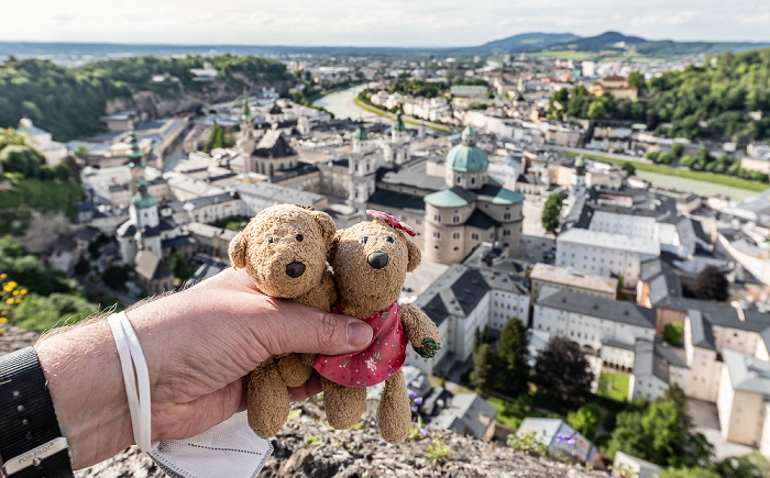 Salzburg Festung Hohensalzburg: Teddy und Teddine Altstadt Kapuzinerberg Mönchsberg