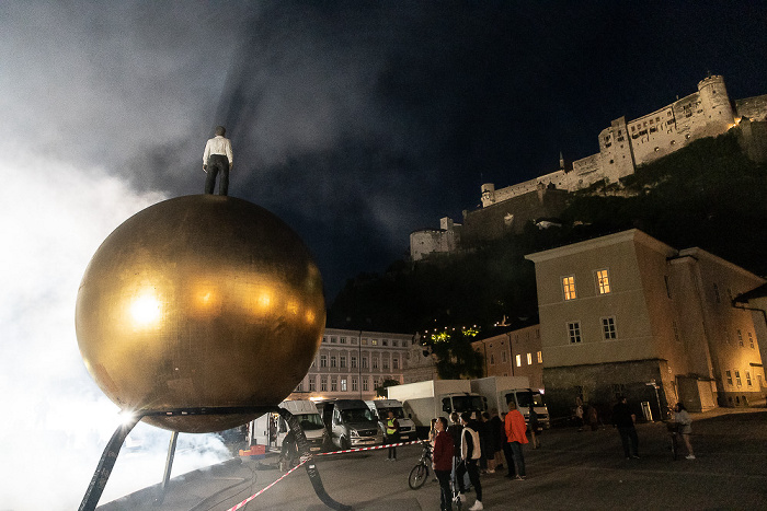 Salzburg Altstadt: Kapitelplatz Festung Hohensalzburg