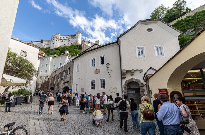 Salzburg Altstadt: Festungsgasse Festung Hohensalzburg
