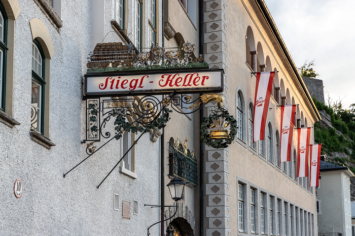 Salzburg Altstadt: Festungsgasse - Restaurant Stieglkeller