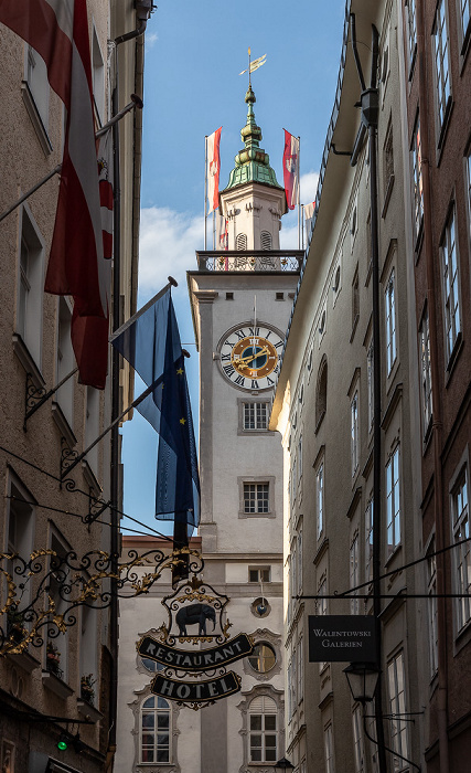 Altstadt: Sigmund-Haffner-Gasse, Rathaus Salzburg