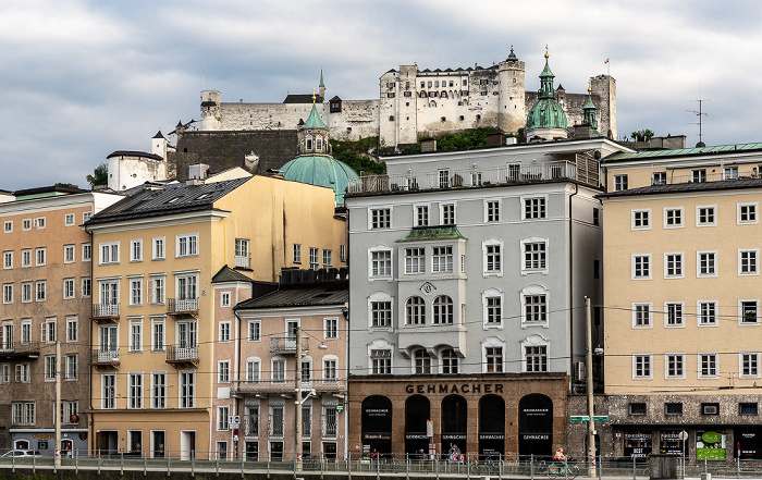 Salzburg Altstadt: Rudolfskai Festung Hohensalzburg