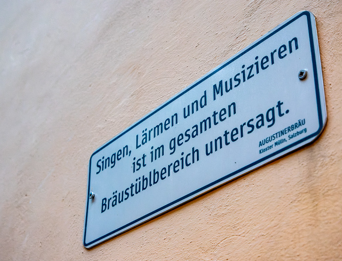 Salzburg Mülln: Augustiner Bräustübl Gastgarten