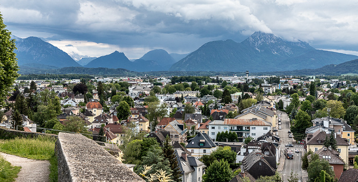 Blick vom Mönchsberg: Maxglan Salzburg