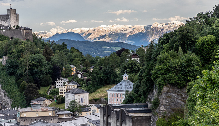 Blick vom Mönchsberg: Tennengebirge Salzburg