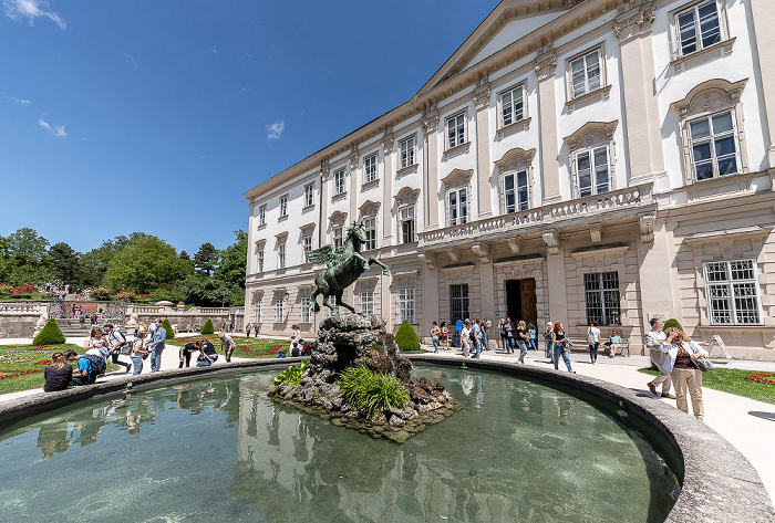 Altstadt: Schloss Mirabell, Mirabellgarten mit dem Pegasusbrunnen Salzburg