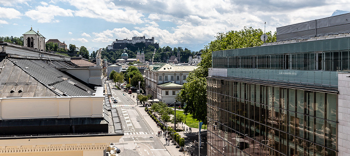 Blick vom Imlauer Hotel Pitter Salzburg: Rainerstraße Salzburg