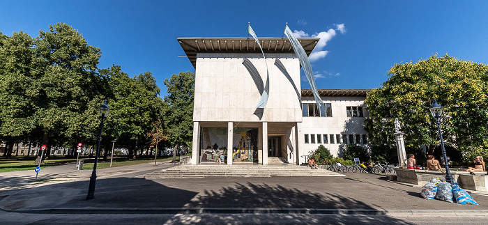 Kollegienhaus der Universität Basel Petersplatz Stachelchützenbrunnen