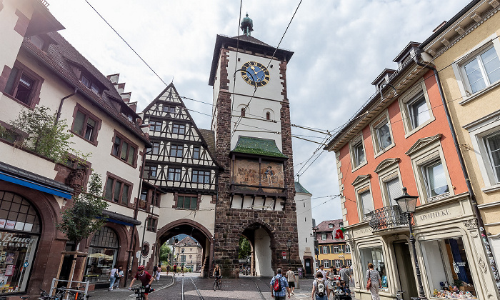 Freiburg Altstadt: Oberlinden, Schwabentor