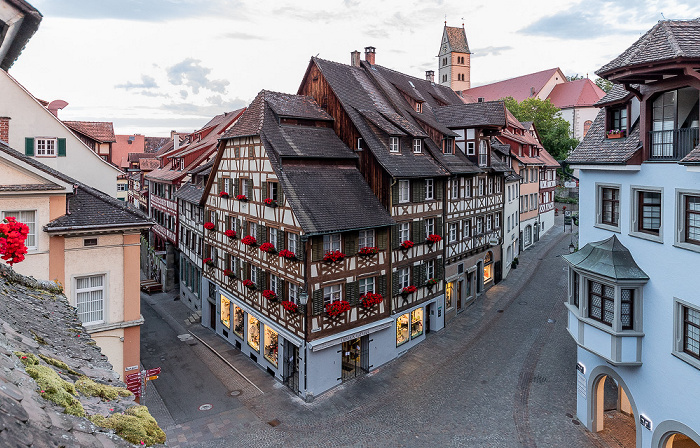 Blick aus dem Hotel Löwen: Oberstadt mit dem Marktplatz Meersburg