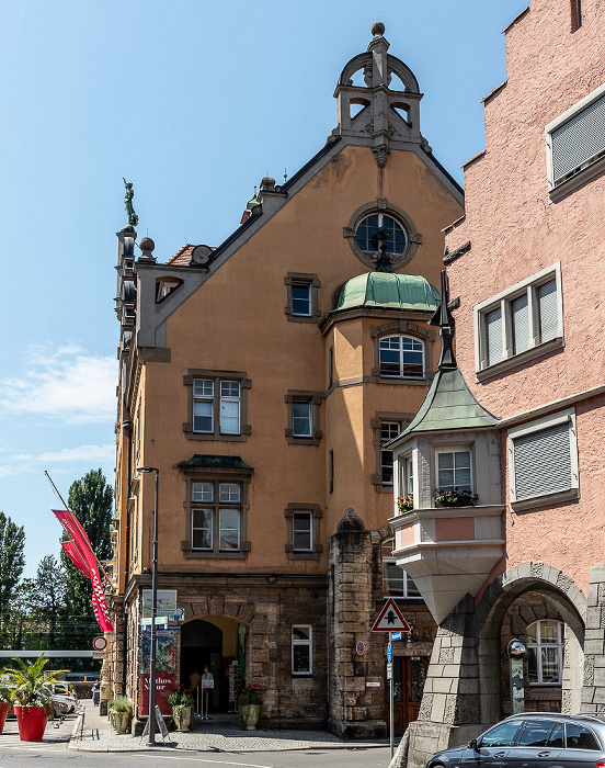 Lindau (Bodensee) Altstadt: Maximilianstraße - Kunstmuseum am Inselbahnhof