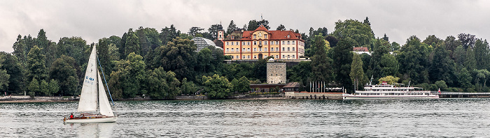 Bodensee, Palmenhaus, Schlosskirche, Schloss Mainau Insel Mainau