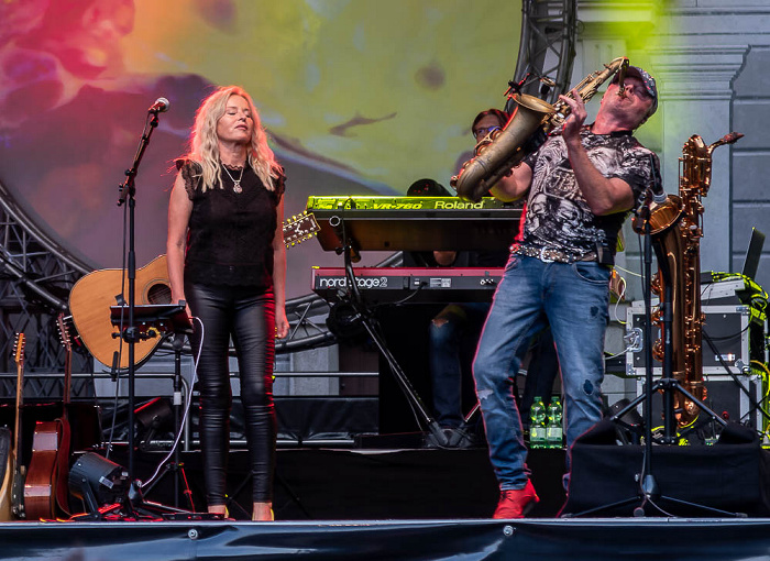 Brunnenhof Residenz: echoes München Ina Morgan, Lee Mayall (Saxophones)